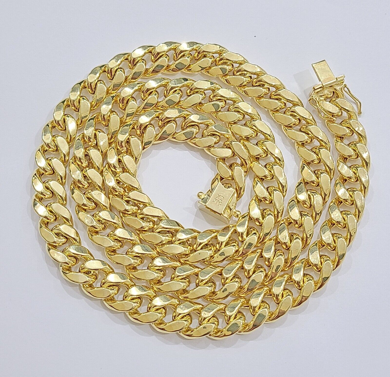 14k Yellow Gold Miami Cuban Link Chain 10mm 22