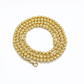 Real 10k Yellow Gold Necklace 4mm Moon Cut Chain 22'' inches Unisex