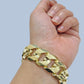 Real 10k Yellow Gold 18mm Miami Cuban Link Bracelet 9''inch 10kt Unisex