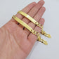 10k Gold Bracelet ID Cuban Curb Link SOLID 10kt Yellow Gold 7mm 8 Inches REAL