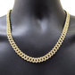 Real 10k Solid Yellow Gold Necklace Miami Cuban Chain  10mm 20" inch 10kt Unisex