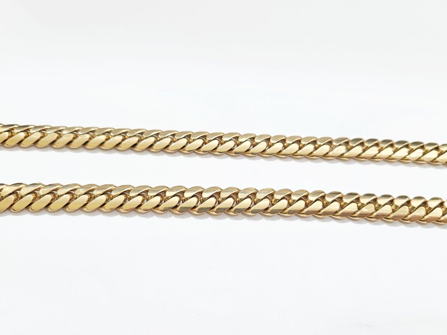 Real 10k Solid Yellow Gold Necklace Miami Cuban Chain 9mm 26" Inch 10kt Unisex