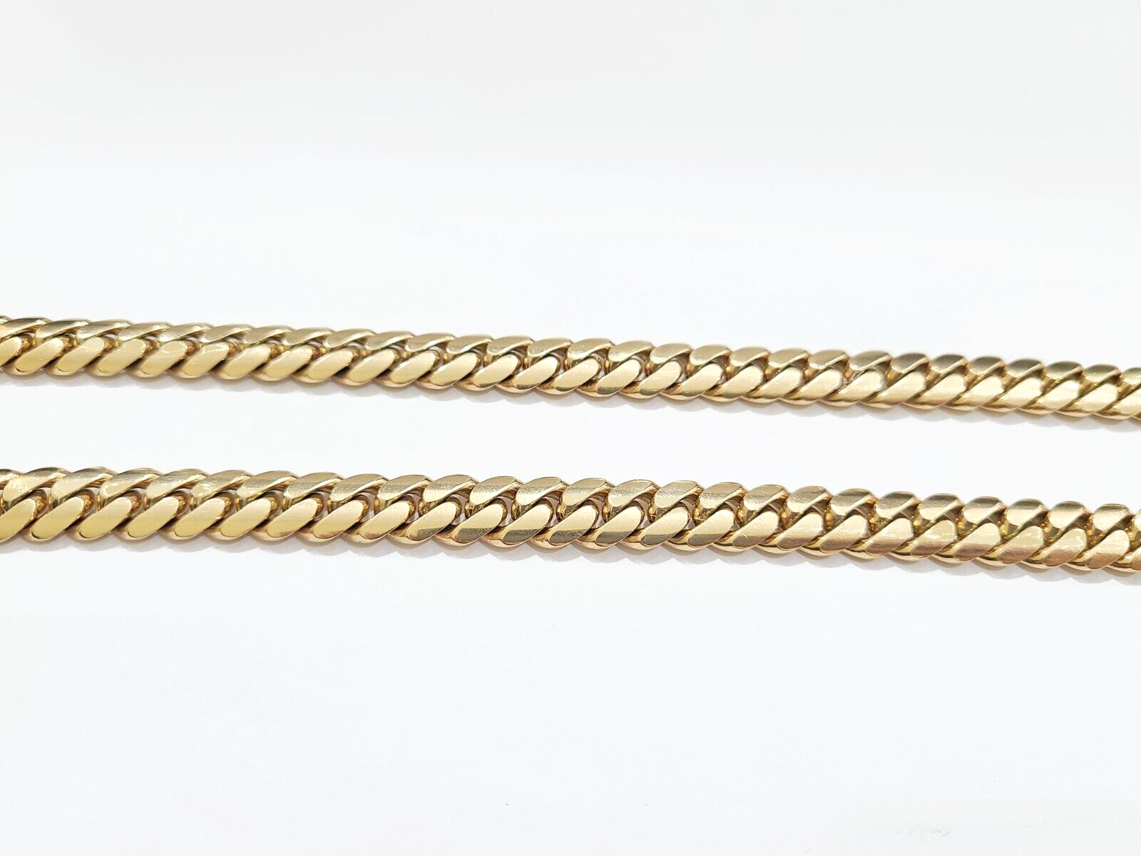 Real 10k Solid Yellow Gold Necklace Miami Cuban Chain 9mm 26" Inch 10kt Unisex