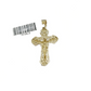 Real 10k Gold Jesus Cross Charm Pendant 10KT Yellow Gold For Chain & Necklace