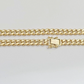 10kt Yellow Gold Miami Cuban Link Chain 10k Necklace 22 Inches 4mm Box Lock Real