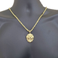 Real 10k Yellow Gold Milano Rope Chain 22 Inch Necklace Lion Head Charm Pendant