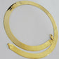 Real 10k Yellow Gold Herring Bone Chain Necklace 12mm 18 Inch Lobster lock 10kt