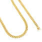 Real 10k Gold Chain 26 Inch 9mm Miami Cuban Link 10kt Yellow Gold Necklace Mens