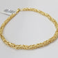 Real 14k Yellow Gold 3mm Byzantine Bracelet 8" inch 14kt