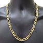 14k Solid Yellow Gold Figaro Chain 10mm 28'' Inches Necklace Real 14kt