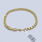 Real 10k Yellow Gold 4mm Box Byzantine Bracelet 8" inch 10kt Unisex Men Women