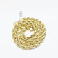Real 10K Yellow Gold Rope Chain 7mm  Necklace  18-30'' Inches Lobster Lock 10kt