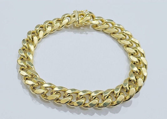 Real 14k Yellow Gold 11mm Miami Cuban Link Bracelet 8.5 ''inch 14kt Unisex