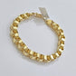 Real 10k Gold Bracelet Byzantine Box 9 Inch 8.5mm 10kt Yellow Gold Men's Genuine