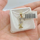 Real 10K Yellow Gold Initials Diamond Cut Charm A-Z Pendant  Alphabets