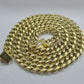 Real 10k Yellow Gold Necklace Miami Cuban Chain 6mm 20" inch 10kt Men's Chain