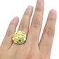 Real 10k Yellow Gold Nugget Ring Band Size 10.5 10kt Gold
