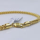 Real 10k Yellow Gold 3mm Franco Bracelet 8" inch 10kt Unisex Men Women