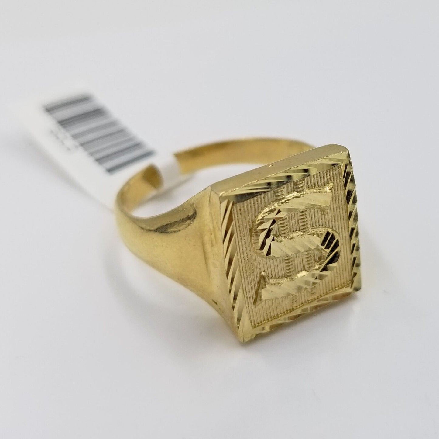 Real 10k Gold Men's Ring Dollar Sign size 10 10kt Yellow gold, casual pinky Band