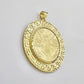 Centenario Coin Charm Solid 10k Yellow Gold 50 Pesos 1947 Centenaro With Bezel