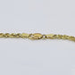 Real 10k Gold Rope Chain Cross Pendant, 3mm Necklace 20" inch With Charm, 10kt