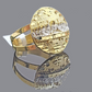 Real 10k Yellow Gold Nugget Last Supper Ring Band Size 12 10kt Gold