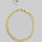 Real 14k Yellow Solid Gold 6mm Cuban Curb Link Bracelet 8'' inch 14kt Unisex