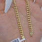 Real 10k Yellow Gold Miami Cuban Link 4mm Bracelet 8" Men Women 10kt