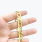 Real 14k Yellow Solid  Gold 9mm Cuban Curb Link Bracelet 8'' inch 14kt Unisex