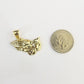 Real 10k Yellow Gold Praying Hands Charm Pendant 10kt for Chain Men Women