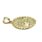 Real 10k Gold Rope Chain Last Supper Pendant Set, 24 Inch 3mm necklace & Charm