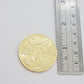 Centenario Coin Custom Solid 10k Yellow Gold 50 Pesos 1947 Mexico Mexican Coin
