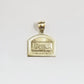 Real 10k Gold Last Supper Charm Dome shape Pendant 10kt Yellow Gold