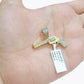 Real 10k Yellow Gold Gun Diamond Charm Pendant 10kt for Chain Men Women