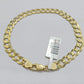 Real 14k Yellow Gold 7mm Cuban Curb Link Bracelet 9''inch 14kt Unisex