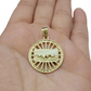 Real 10k Gold Rope Chain Last Supper Pendant Set, 24 Inch 3mm necklace & Charm