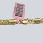 14k Yellow Gold Franco Chain Two-tone Necklace 4mm 22 Inch Diamond Cut 14kt SALE