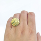 Real 10k Yellow Gold Nugget Ring Band Size 10.5 10kt Gold