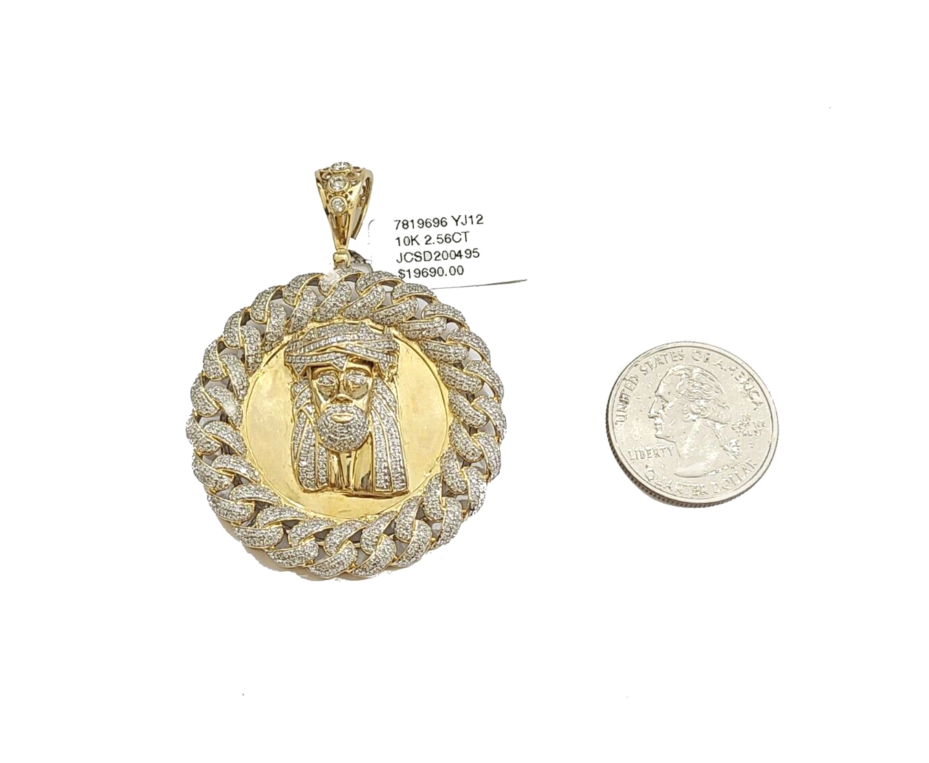Round deals jesus pendant