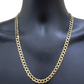 Real 10k Yellow Gold Solid Necklace Cuban Curb Link Chain 9.5mm 24" inch For Men