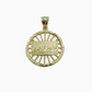 Real 10k Yellow Last Supper Circle Charm 1 Inch Pendant 10kt Necklace SALE 10kt