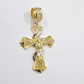 14k Gold Cross Charm Miami Cuban Link Chain 5mm 26'' Necklace 14kt Pendant SALE
