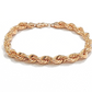 Real 10kt Solid Rose Gold Rope Bracelet Unisex 8.5'' Inches 7mm