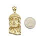 10k Gold Jesus Head Charm Rope Chain Necklace 6mm 28'' Set & Pendant 10kt REAL