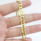 Real 14k Yellow Solid  Gold 7mm Cuban Curb Link Bracelet 7'' inch 14kt Unisex