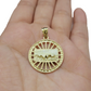 Real 10k Yellow Last Supper Circle Charm 1 Inch Pendant 10kt Necklace SALE 10kt