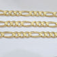 14k Solid Yellow Gold Figaro Chain 10mm 28'' Inches Necklace Real 14kt