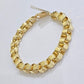 Real 10k Gold Bracelet Byzantine Box 9 Inch 8.5mm 10kt Yellow Gold Men's Genuine
