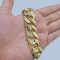 Real 10k Yellow Gold 18mm Miami Cuban Link Bracelet 9''inch 10kt Unisex