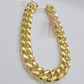 13mm 14k Yellow Gold Bracelet 8 Inch Miami Cuban Link Box Clasp Men's REAL 14kt